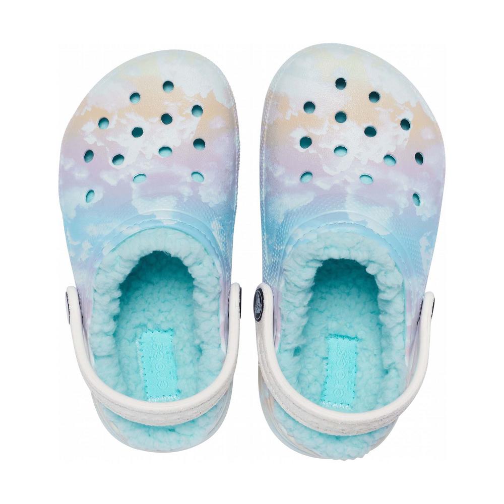 Sabots Crocs Classiche Doublée Out of This World Garcon Blanche Multicolore | France 1328WNBY
